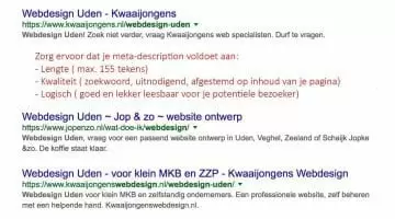 Wat is een meta description?