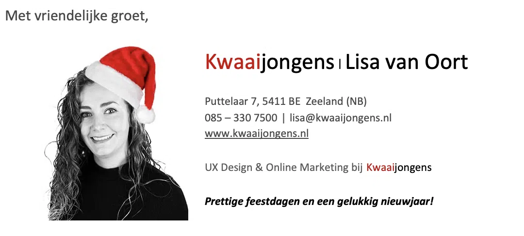 Kerst emailhandtekening