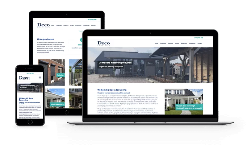 Webdesign | Deco Zonwering