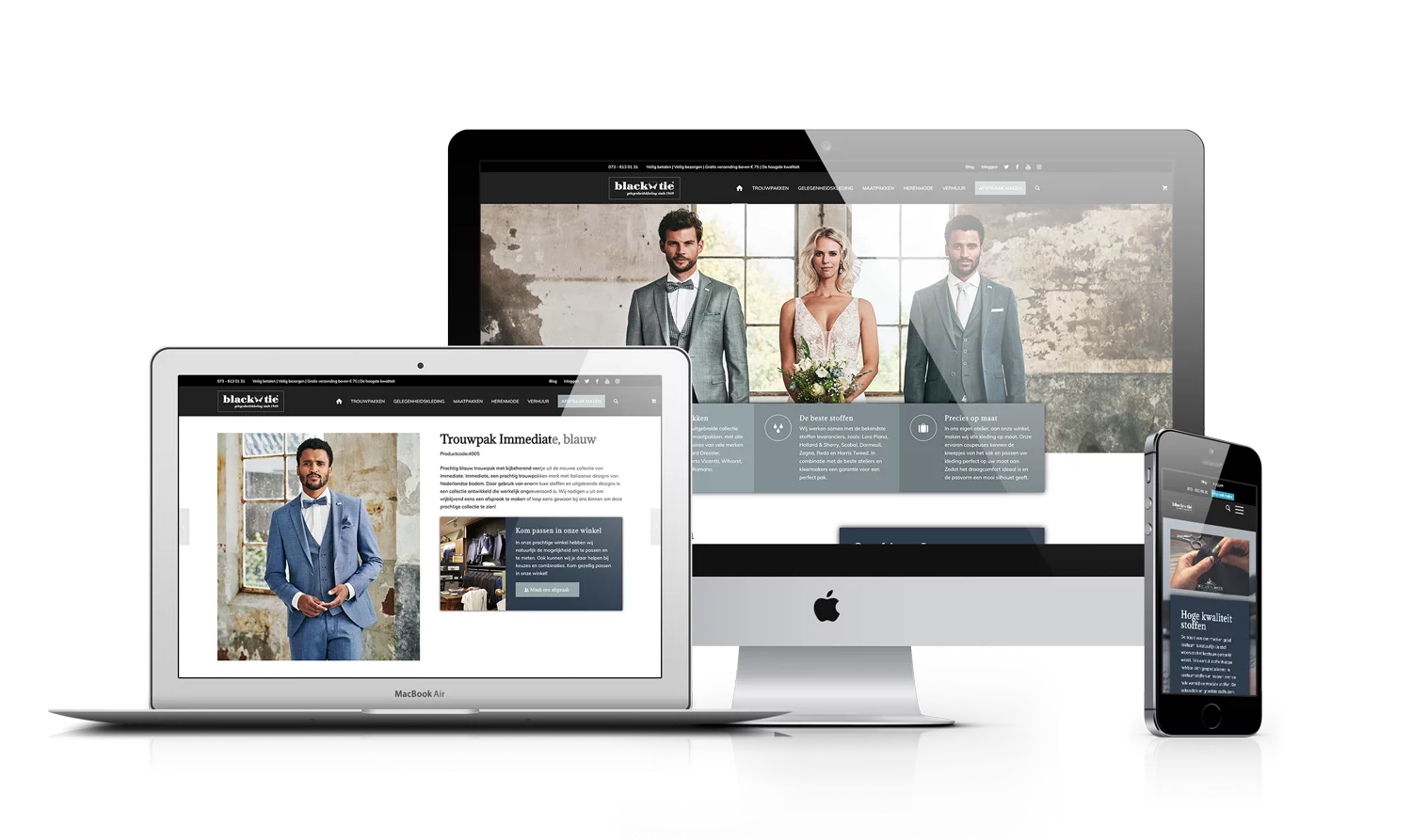 Black Tie webshop WooCommerce