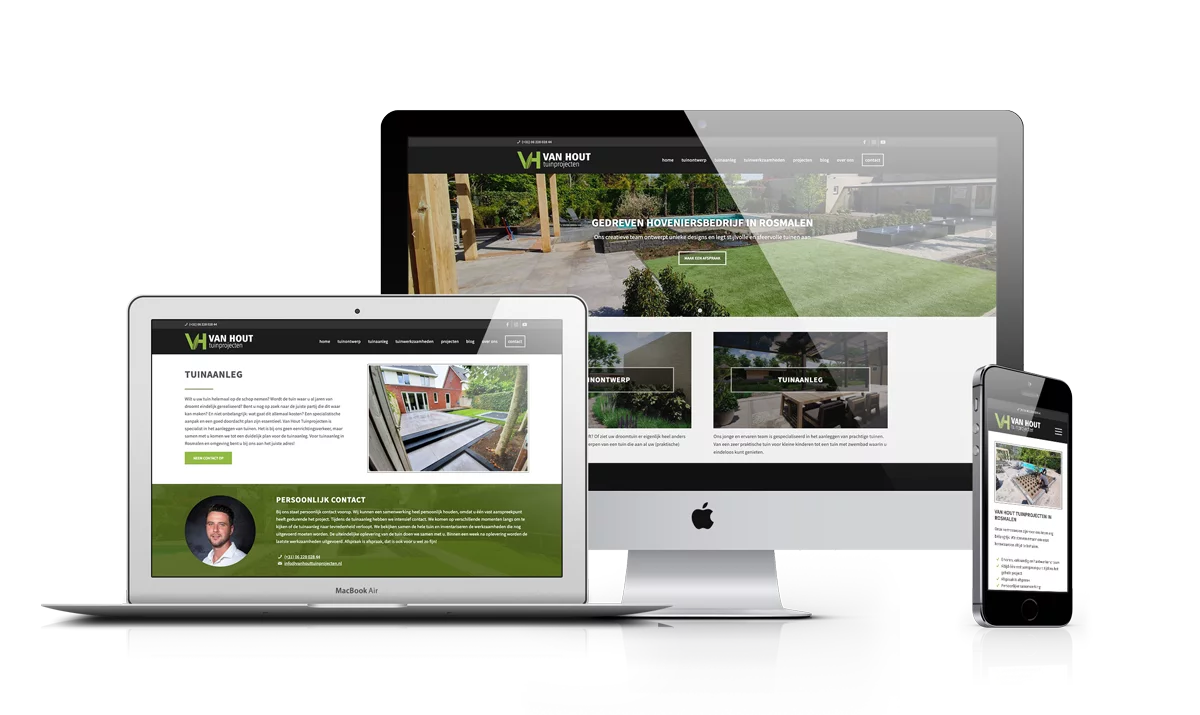 WordPress website voor hovenier